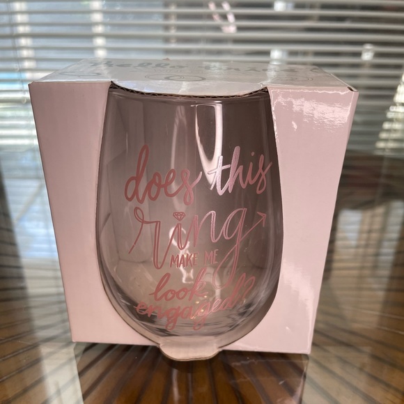 About Face Designs Wine Glass- 2019 - Does this ring make me look engaged? 💍 - Picture 3 of 13